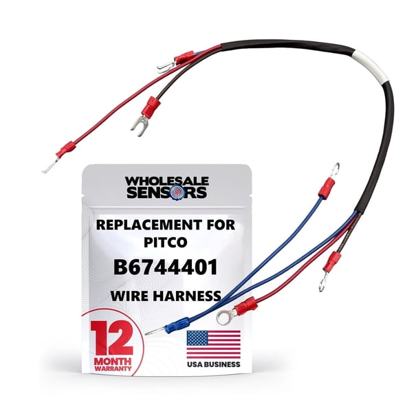 Replacement for Pitco B6744401 Wire Harness, Millivolt Hi Limit and Thermostat SG 12 Month Warranty