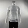 thumbnail image 5 of Breezora Men's Athletic Mesh Shirt Workout Summer Ventilated Fitness Top Knitted Long Sleeve Casual Tee for Gym XXL Size White, 5 of 6