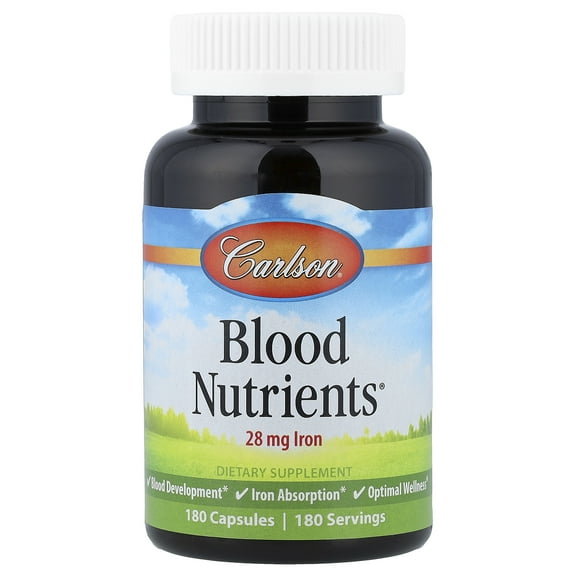 Carlson Blood Nutrients®, 180 Capsules