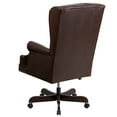 thumbnail image 4 of Flash Furniture Ainslie High Back Traditional Tufted Brown LeatherSoft Executive Ergonomic Office Chair with Oversized Headrest & Nail Trim Arms, 4 of 8