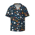 thumbnail image 6 of Kdxio Men's Hawaiian Shirt for Men Short Sleeve Shirt Ball Sports Summer Casual Holiday Beach Button Down T-Shirts, 6 of 7