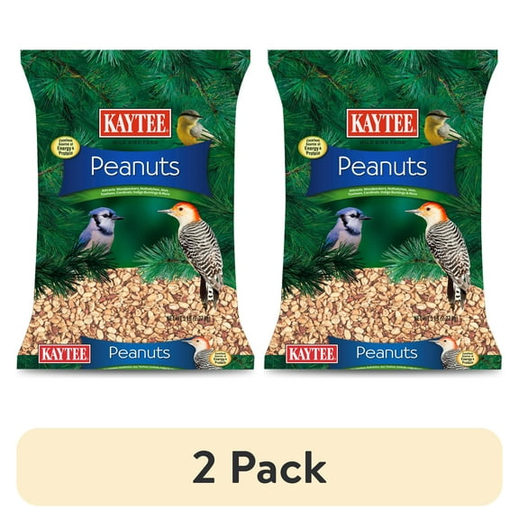 (2 pack) Kaytee Peanuts Wild Bird Food 5 pounds