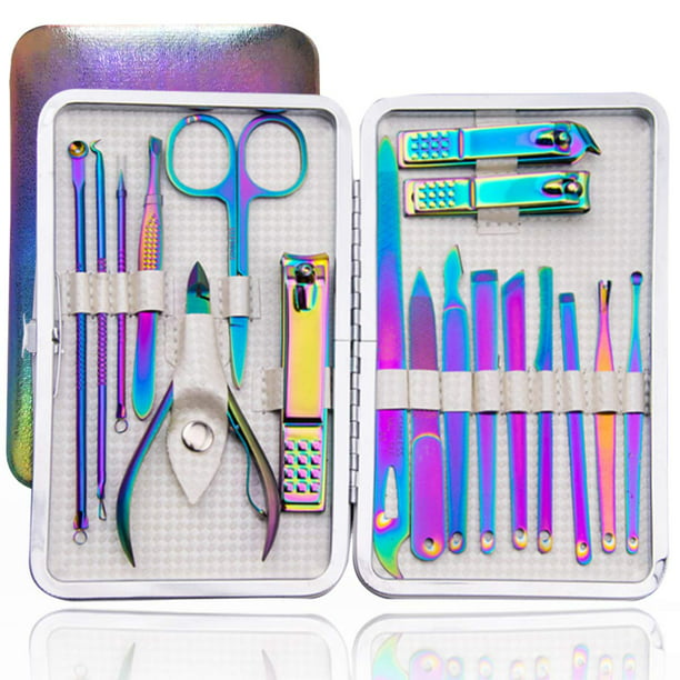 Manicure Set Nail Clippers Pedicure Kit Men Women Grooming Kit Manicure  Professional Tools Gift 18pcs With Luxurious Travel Case | Manicure Set  Nail Clippers Pedicure Kit Men Women Grooming Kit Manicure Professional
