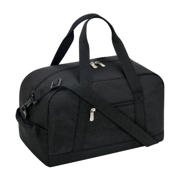 Small Gym Bag 14 inch lightweight Carry On Mini Duffel Bag for Travel Sport - Black
