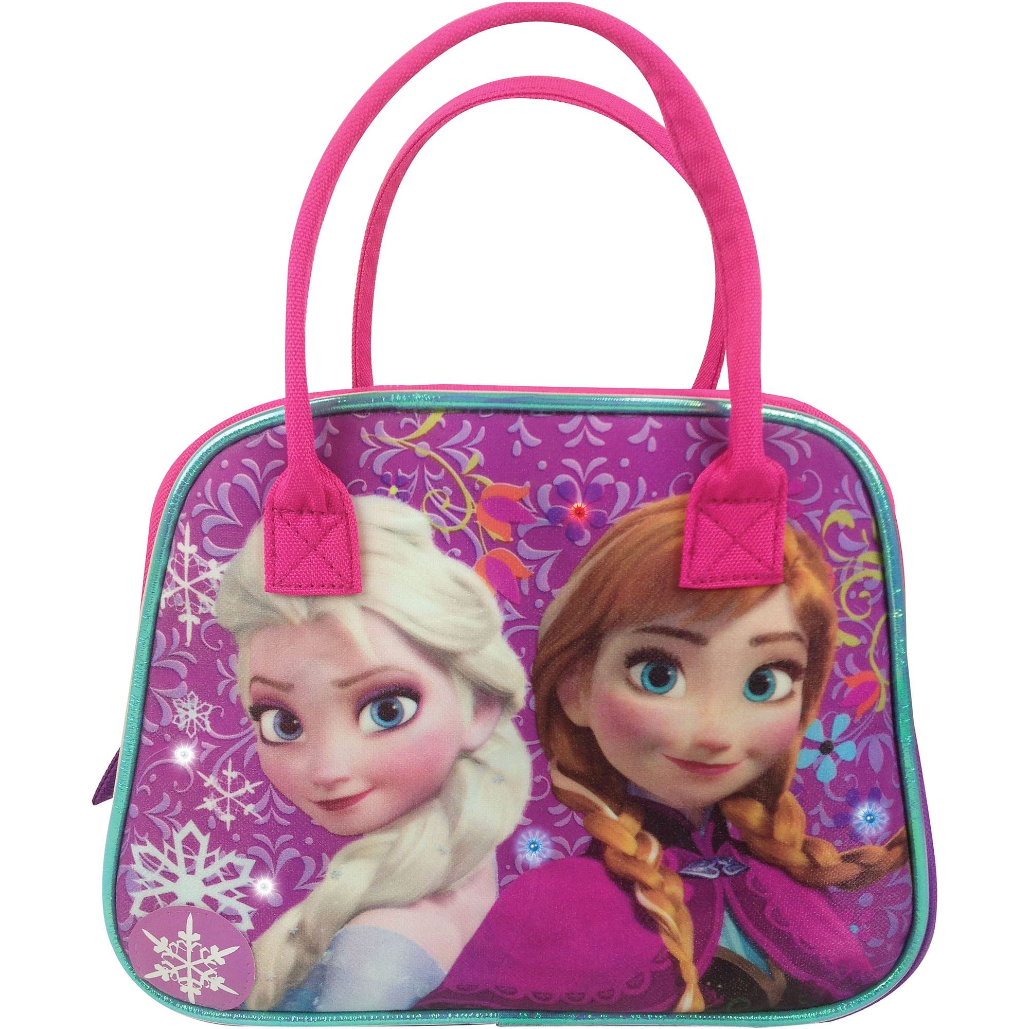 Disney Frozen Anna Elsa Princess Toy Gift Tin Purse Container w/Beaded Handle