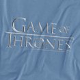 thumbnail image 2 of Game of Thrones Chrome Logo Women's T Shirt,Carolina Blue, X-Large, 2 of 6