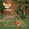 thumbnail image 2 of Phonjoro Chicken Perch w/Ladder Swing & Ramp for Coop, Chicken Roosting Bars for Chickens in Coop, Chicken Coop Accessories Toy, Wooden Chicken Activity Play for Pets Healthy for Backyard Farm, 2 of 6