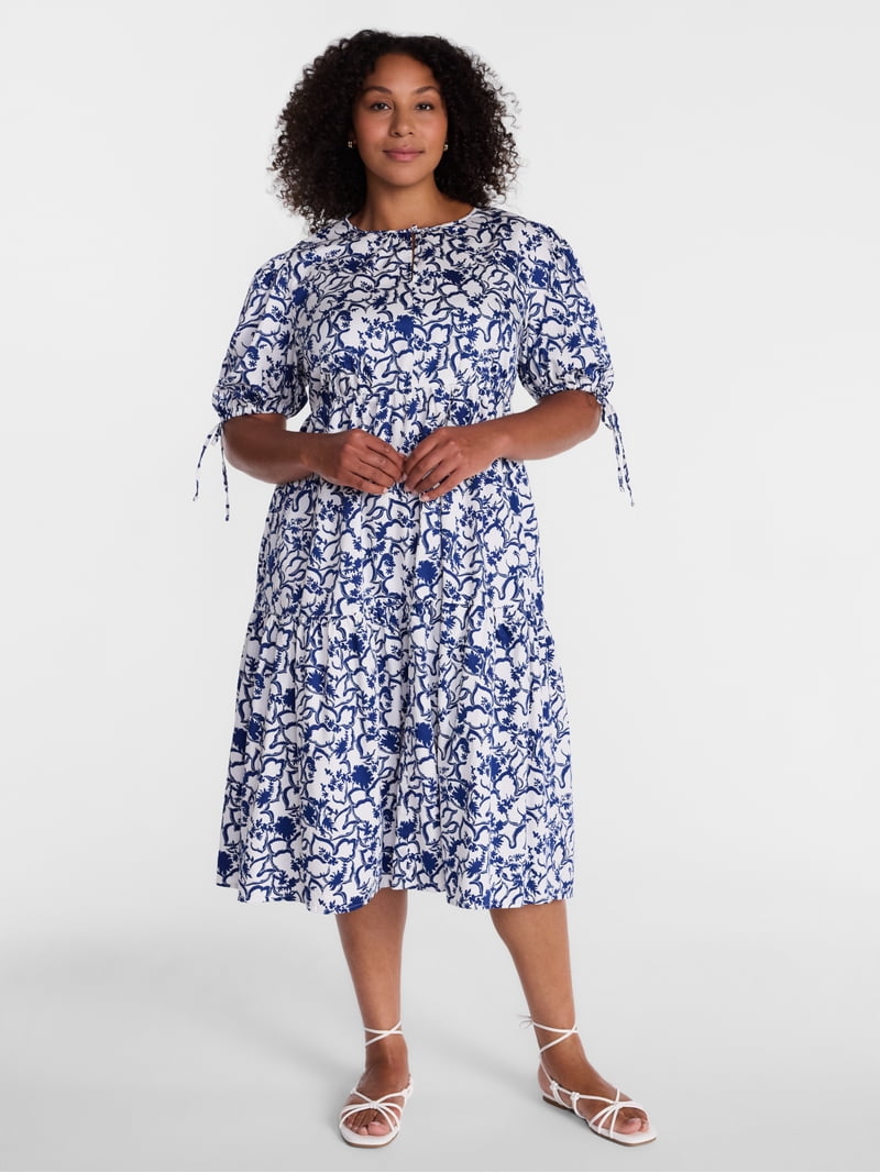 maxi jean dress Denim for Tall Women in Rinse Wash S / Extra Tall / Rinse Wash 55 Bust missingsizes UK Size:20 Linzi Jay Fitted Lace