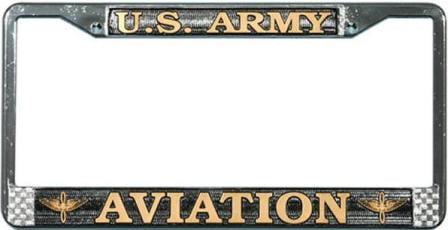 U.S Army Aviation License Plate Frame Mitchell Proffitt