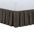 thumbnail image 5 of Fresh Ideas Ruffled Eyelet 14" Bed Skirt, Twin, Grey, 5 of 5