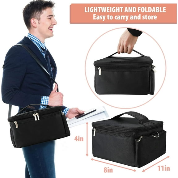 3-in-1 Portable Oven, 12V/24V Car Dual Use, Heated Lunch Box, Food Warmer, Safe & Convenient