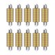 thumbnail image 2 of 10 Uds. Bombillas de luz de techo luz brillante accesorios de luz de maletero bombilla de luces traseras de 41mm, 2 of 8