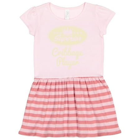 

Inktastic Cribbage Player Vintage Superior Gift Toddler Girl Dress