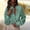 Green, variant on Endives Womens Button Down Blouse Plaid V Neck Casual Long Sleeve Tops Work Checkered Shirt Trendy Spring Outfit