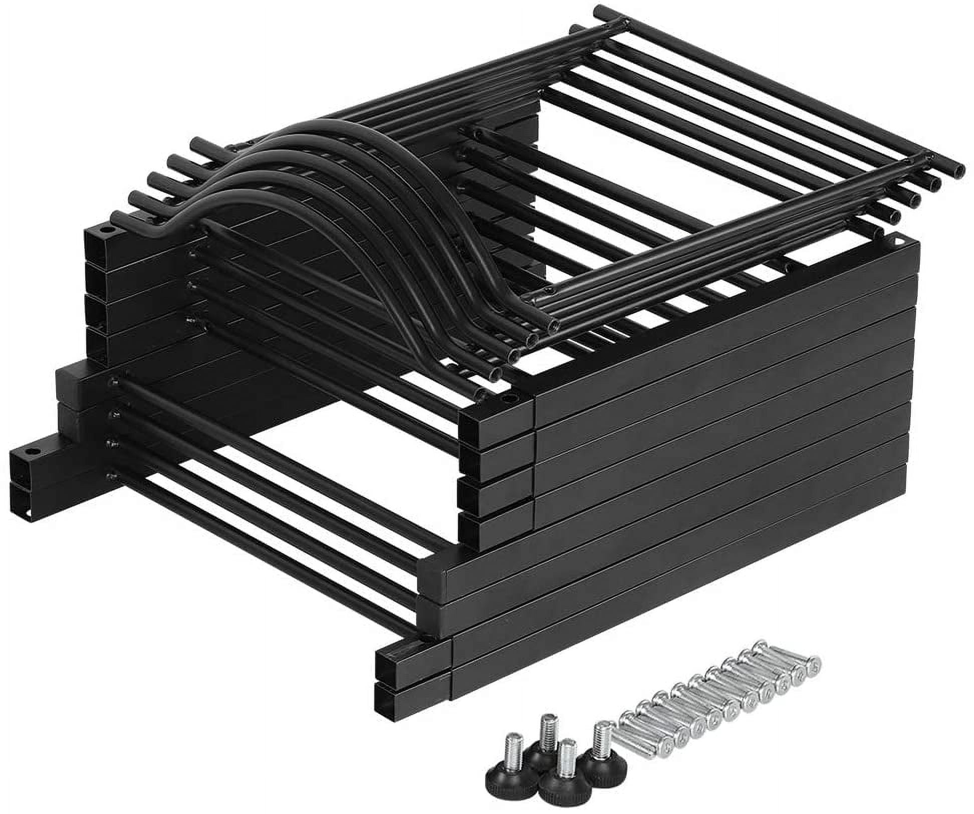 5 Gallon Water Jug Holder Water Bottle Storage Rack, 5 Tiers, Black