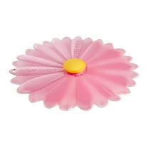 Charles Viancin 8 Inch (20 CM) Pink Daisy Silicone Lid