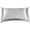 Gray, variant on Curved Pillow Case, Side Sleeper Pillowcase, Grey Satin Pillowcase Cover with Zipper, Breathable and Soft, Queen Size 20 x 30 Inches