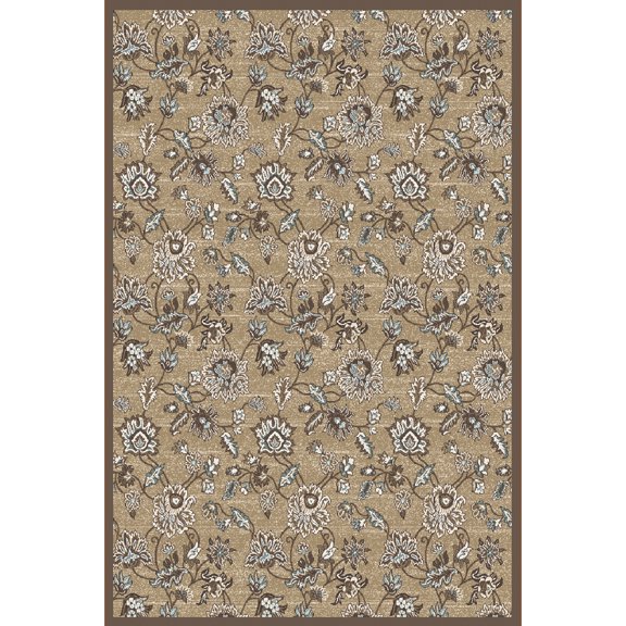 Radici Usa Pisa Area Rug 3475 Beige Vines Leaves 3' 3" x 4' 11" Rectangle