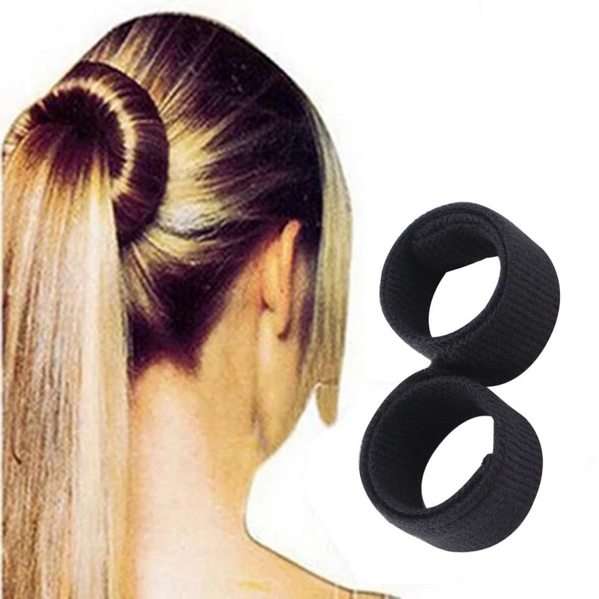 1pc French Style Useful Women Female Hair Updo Wrap Fold Snap Bun