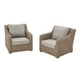 Better Homes & Gardens Bellamy 2Pack Outdoor Club Lounge Chairs Gray