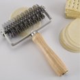 thumbnail image 4 of Baking Tools Stainless Steel Wooden Handle Pizza Roller Snack Roller Pizza Cutter Stainless Steel, 4 of 9