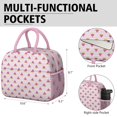 thumbnail image 6 of Lunch Bag Lunch Box for Women Reusable Insulated Lunch Bags,Water-Resistant Tropical Watermelon Fruit Black Cooler Lunch Tote Bag, Large Capacity for Work Travel Picnic, 6 of 6