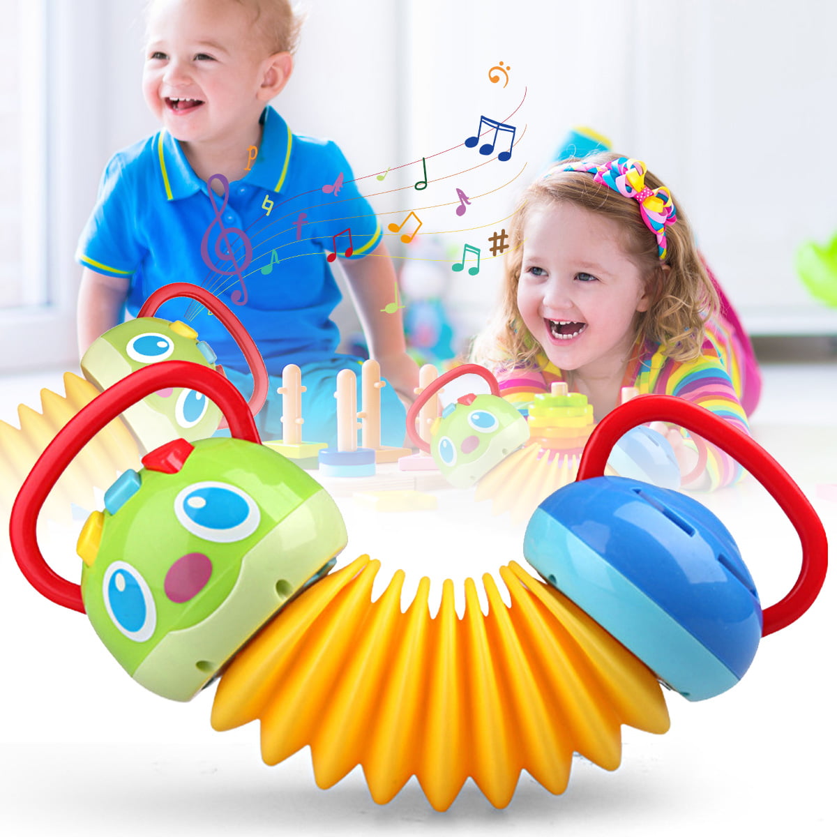 Baby Accordion Toy Musical Instrument Teaching Toy Educational Toy for Baby Kids 