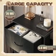 thumbnail image 2 of Gothic Dresser for Bedroom with 4 Storage Drawers Skeleton Holding Rose Glowing Aura Dressers Chest of Drawers Steel Framed Fabric Closet Organizers for Dorm Entryway, 2 of 8