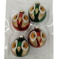 thumbnail image 1 of Holiday Time Dia 65mm 4Ct Owl Glass Ornament, 1 of 5