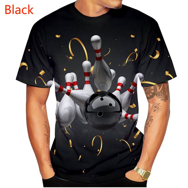 Mode Populaire Sport Bowling Impression 3D Décontracté Hommes Femmes Chandail en Molleton T-Shirts Pull