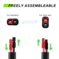 thumbnail image 4 of 2X para Cable de Extensión Cargador de Batería Adaptador de Conector para Objetivo Cero Generador Solar 200, 4 of 7