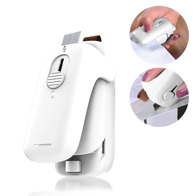 TFixol Portable Mini Handheld Bag Heat Vacuum Sealer with Cutter for Plastic Food Storage Bags