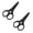 Black, variant on 2pc Small Scissors All Purpose, Stainless Steel Sharp Mini Detail Craft Scissors with Protective Cover for Embroidery, Paper Cutting, Sewing, Knitting, Crafting, 3.5"