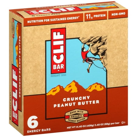 Clif Bars Crunchy Peanut Butter Energy Bars, 2.40 oz, 7 count