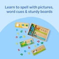 thumbnail image 5 of Melissa & Doug Wooden See & Spell Educational Alphabet Learning Toy for Preschoolers Ages 4+, 5 of 11