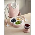 thumbnail image 2 of BabyBjorn Mealtime Set, 4 Pcs, Non-Slip, Powder Pink, 2 of 4