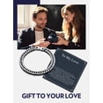 thumbnail image 2 of Bandmax 8MM Stainless Steel Cuban Chain Bracelets for Men Women Miami Curb Link Hand Chain Special Father's Day Birthday Gift with Card To Your Love, 2 of 8