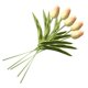 thumbnail image 4 of Mini flor artificial oficina en casa decoración floral banquete de boda decorativa PU flor falsa, amarillo 5 piezas sidaley ZHF0582-08B, 4 of 6