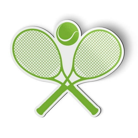 Tennis Rackets - 5" Magnet for Car Locker Refrigerator