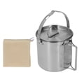 thumbnail image 3 of Camping Kettle, Camping Coffee Pot 1.2L Cookware  For Hiking, 3 of 8