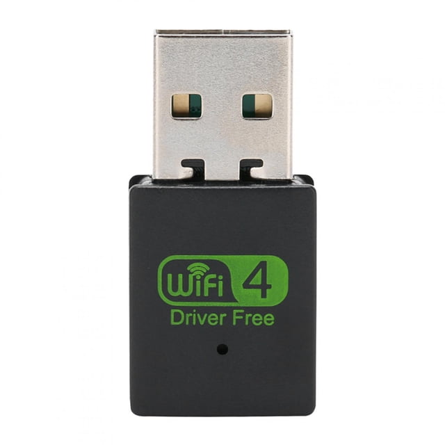 Drive Free WiFi Adaptador de tarjeta de red USB inalámbrico Receptor externo Dongle 300M
