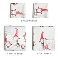 thumbnail image 4 of CGK Linens 4-Piece Christmas Holiday Sheet Set - King Size Xmas Winter Bedding With Vibrant Festive Patterns, Gnomes, 4 of 6