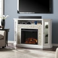 thumbnail image 4 of SEI Furniture Redden Corner Electric Fireplace TV Stand, 4 of 8