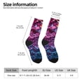 thumbnail image 2 of Fuzoiu Heart Confetti on Glitter Print Athletic Crew Socks for Men & Women,Casual Crew Socks,Above Ankle Crew Socks for Business, Casual, 2 of 6