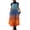 Blue, variant on Women's Gradient Color Side Tie Dress, Multi-Way Wear Sleeveless Pocket Maxi Dress, Casual Beach Cover Up & Summer Dress