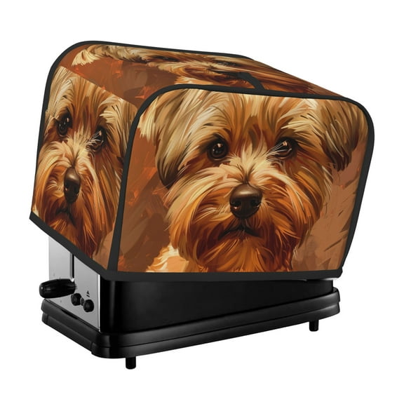 Toaster Cover For 2 Or 4 Slice, Two Or Four Slice Toaster Hood Dust-Proof Cover For Kitchen Washable Small Appliance Cute Dog