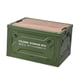 thumbnail image 4 of Caja de almacenamiento para acampar, plegable, de gran tamaño, con ruedas, apilable, con tapa. Verde, 4 of 9