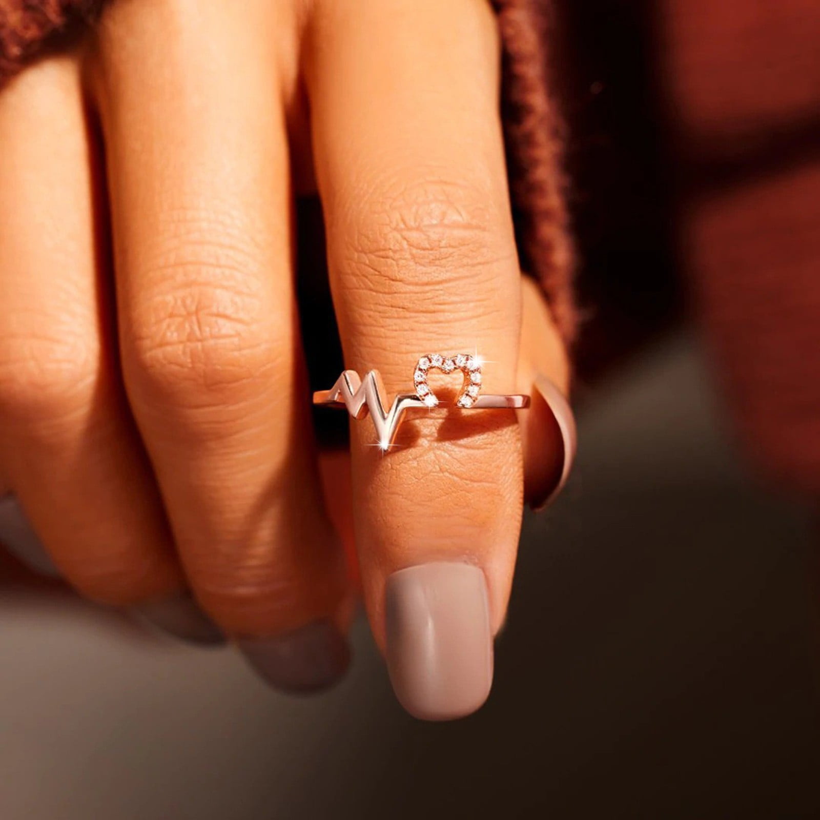 Stylish Gold Plated Designer Ladies Finger Ring Online|Kollamsupreme