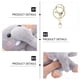 thumbnail image 3 of Llavero de peluche con forma de elefante, adorno colgante para bolso, llave de coche (gris), 3 of 5