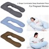 Grey U Shape Comfortable Body Pillow For Pregnant Women Sleeper Keeper
